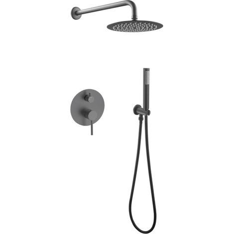 Ensemble de douche encastré Decco Illusion II Graphite Besco (1/3)
