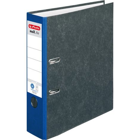 herlitz Ordner max.file nature A4, blau Schreibwaren
