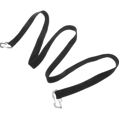 élastiques pour moto et vélo 2 mètres noires avec crochets (1/5)