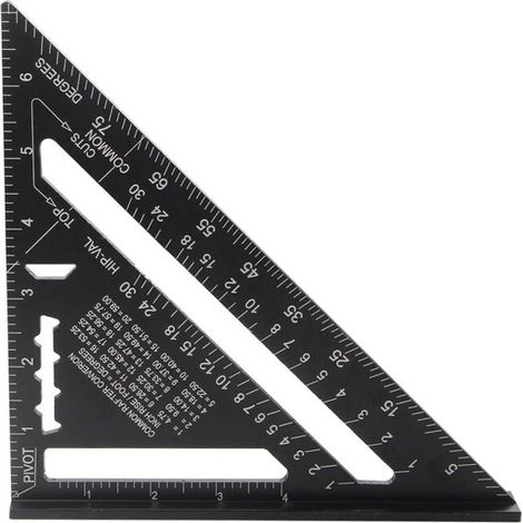Metric system MULTI FONCTIONS 180 mm Metal Aluminium Regle Équerre Trusquin Guide Raporteur Angle 45 90 Degres/Outils de menuisier/Outil de traçage Guide de menuiserie en bois (1/3)