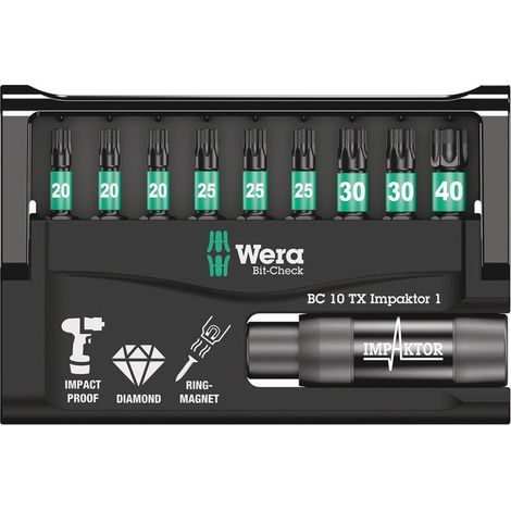 Wera  Bit-Check  10  TX  Impaktor  1  -  05057688001 (1/5)