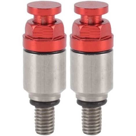 2 pièces M5x0.8 fourche en alliage d'aluminium purgeur d'air soupape de surpression de remplacement pour CRF150R CR125R CR250R CRF250R rouge (1/5)