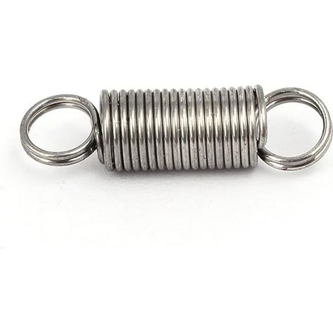 Tension Spring Extension Springs 0.8mm x 8mm x 30mm 304 Stainless Steel Silver (1/2)