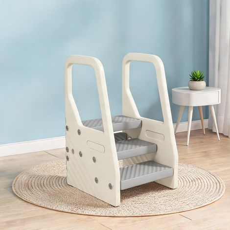 Marchepied enfant 3 en 2 marches réglable 43 x 42 x 65,5 cm (1/5)