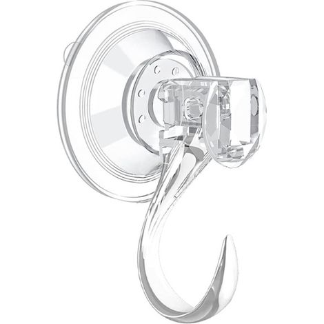 Filiyano-Lot de 2 ventouses murales transparentes, supportant une charge de 3 kg, pour cuisine/salle de bain. (1/5)