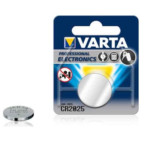 PILA A BOTTONE 'CR2025' Blister 1 Pezzo - 10 pezzi- VARTA