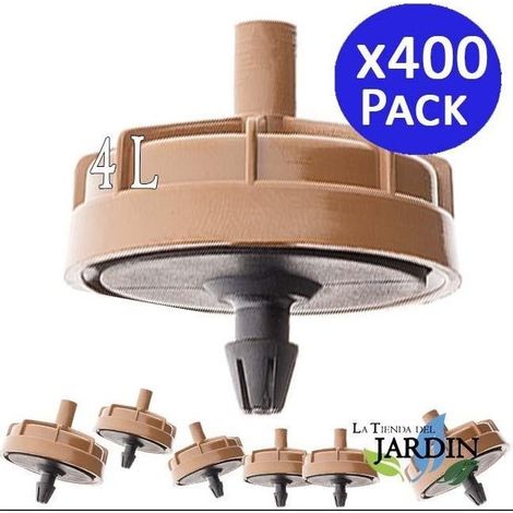 Set di 400 Gocciolatore autocompensante e antiscarico da 4 litri/ora. Gocciolatore clippato adatto alla microirrigazione, fungo