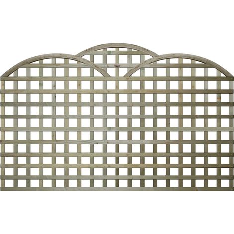 6ft x 3ft Triple Dome Privacy Trellis Panel