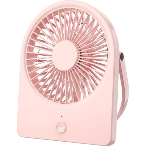 Ventilateur de bureau USB, 8,9 cm (3,5 pouces) [Vent puissant, ultra silencieux], petit ventilateur de bureau à 3 vitesses réglables, mini ventilateur portable alimenté par câble USB-C (1/5)