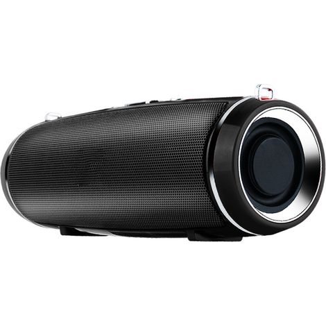 Enceinte Bluetooth portable sans fil et étanche avec caisson de basses profond, idéale pour les fêtes, les voyages, les activités de plein air, la maison et la douche. (1/5)