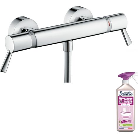 HANSGROHE Ecostat Comfort Care mezclador termostático de ducha cromado + limpiador Briochin