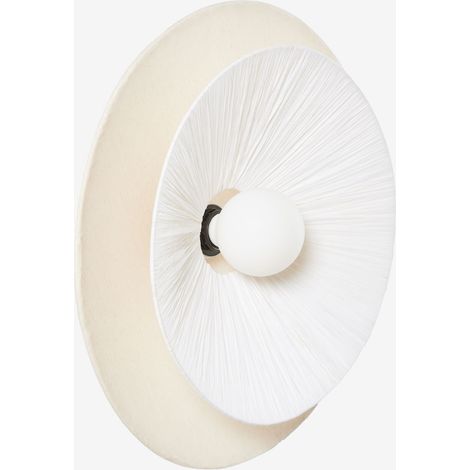 SKLUM Aislin Bast-Wandleuchte Ø50 cm Weiss