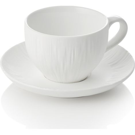 Tasse cappuccino & soucoupe 200 ml blanche MAYA SHIRO lot de 4 - Was Germany (1/2)