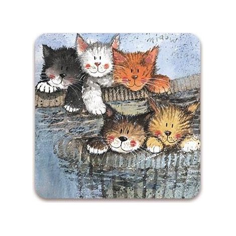 Posavasos con forma de gatitos