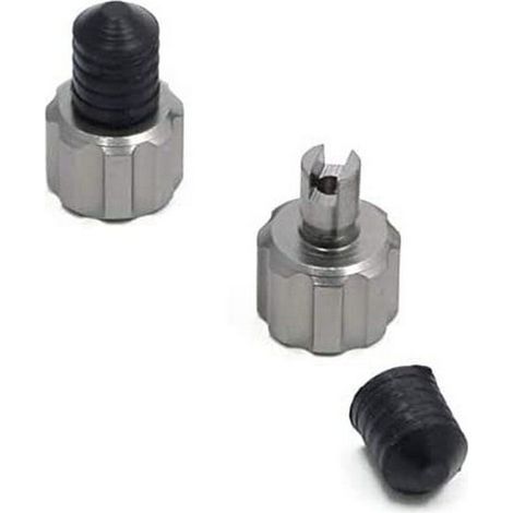 Bouchons de valve d'air DRC F7467, clé à valve, argent, taille unique