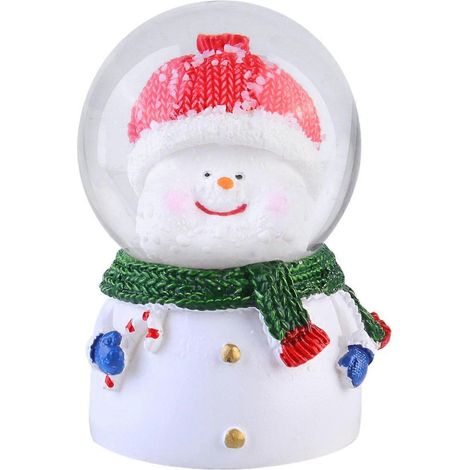 boule décorative en résine adorable pour la maison (bonhomme de neige)-7X4.5CM