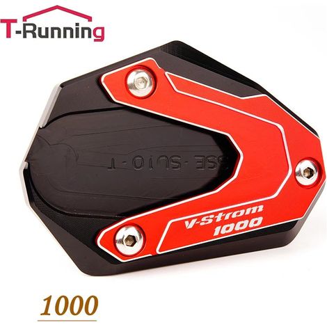 (1000 Rouge) Compatible avec les motos SUZUKI V-STROM 650/XT 1000 DL1000 VSTROM 650 DL650 1050 : béquille latérale, extension et support. Maxpower (1/4)