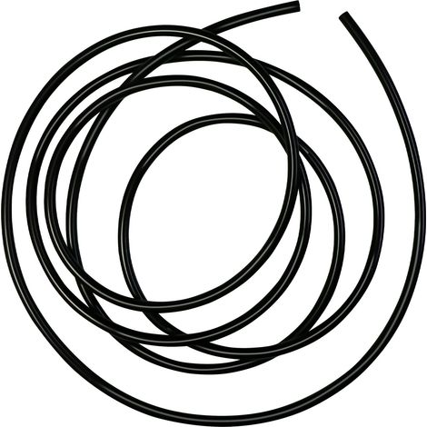 Tuyau flexible en silicone - 4 mm x 7 mm x 4,5 m de long - Pour pompes d'aquarium et tuyaux à air - Noir (1/5)