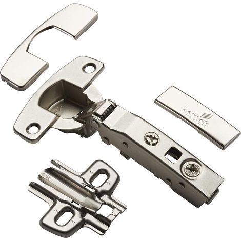 HETTICH Topfband SENSYS 8645i TH52 Eckanschlag 110° mit integriertem Dämpfer, Abdeckkappen und Montageplatte (Distanz 0 mm) Topfscharnier Möbelscharnier Schrankscharnier von SOTECH