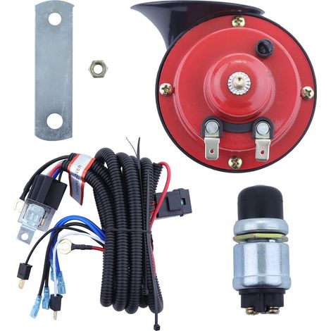 Golf Cart 12 Volt Horn Kit Floor Mount Button for EZGO Club Car Yamaha, UTV, Boat (1/5)