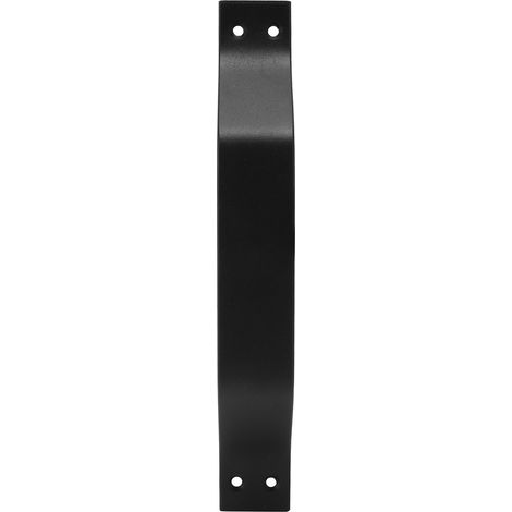 Poignée de porte de grange en acier au carbone pour porte de garage ou clôture en bois, pour intérieur et extérieur, noire