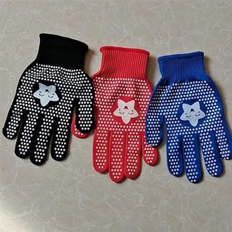 Guantes de jardinería - guantes de trabajo - guantes antideslizantes - para niños de 3 a 7 años - 3 pares (1/3)