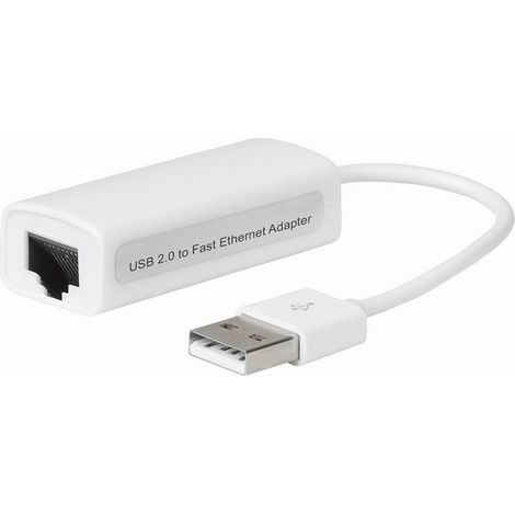 MicroConnect USB2.0 - Ethernet Bianco