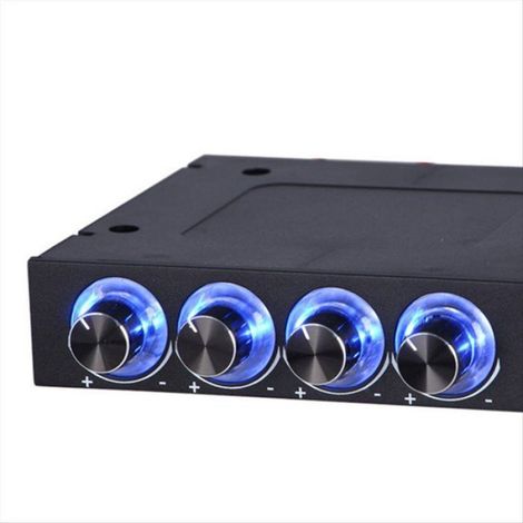 Contrôleur De Vitesse De Ventilateur - 4 Canaux - Pour Ventilateurs D'Ordinateur Et Refroidissement De Processeur - Noir (1/5)