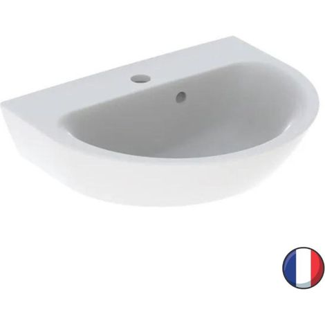 Geberit Renova lave-mains, 1 trou de robinetterie, trop-plein (1/4)