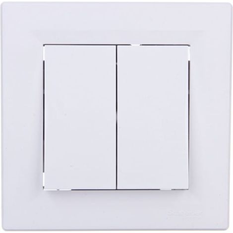 Asfora Doppeltreppenverbinder weiß mit Rahmen EPH0600121