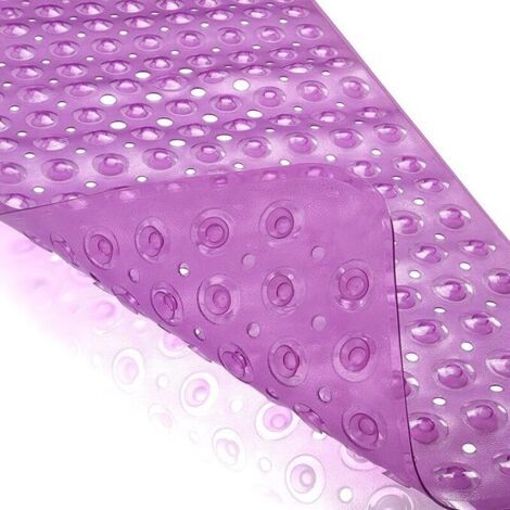FENOPLASTICATapis de Douche Antiderapant - 88cm x 56 cm - Tapis de Baignoire Lavable en Machine avec Ventouses et Trous d’Évacuation - Tapis en Caoutchouc Antidérapant et Anti-Moisissure pour Enfants (1/3)