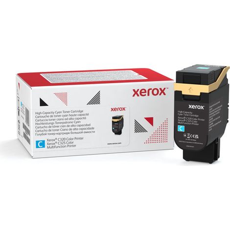 Cartuccia toner Ciano a High capacity da 5500 Pagine per Xerox Stampante a colori Xerox® C320/multifunzione a colori Xerox® C325 (006R04828)