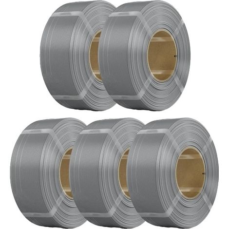 Filamento per stampa 3D, diametro 1,75 mm, confezione di ricarica da 5 kg, grigio 5KG (1/2)