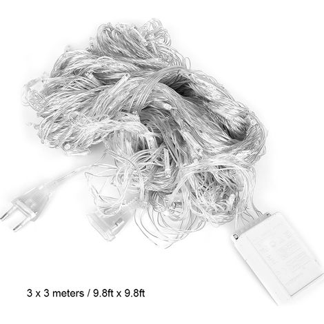 Guirlande lumineuse cascade étanche extérieure de 3 x 3 mètres avec 336 LED, pour une décoration de fond. (1/5)