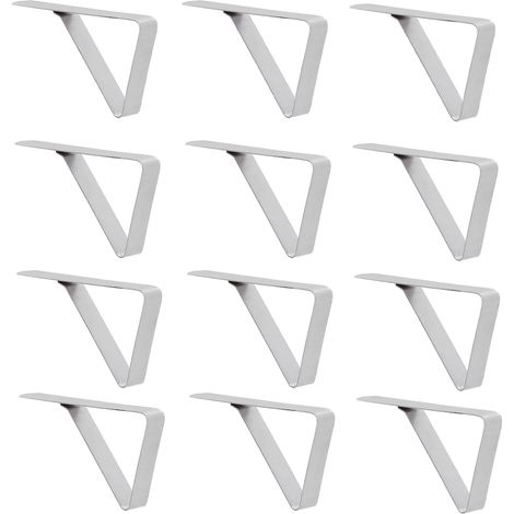 12Pcs Tablecloth Clip Stainless Steel Triangle Tablecloth Garden Dining Table Tablecloth Clip Picnics Restaurants (1/5)