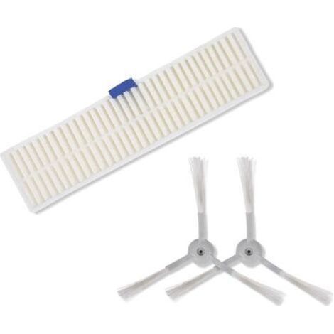 ZR740003, Filtre à poussière et 2 brossettes latérales, Haute efficacité, Compatibles avec Les aspirateurs Robot Explorer Série 60, Blanc/Gris H320 (1/4)