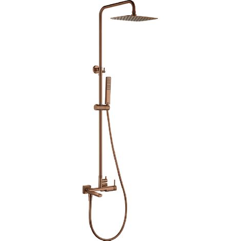 Conjunto bañera monomando Firenze oro rosa cepillado [ IMEX® ]