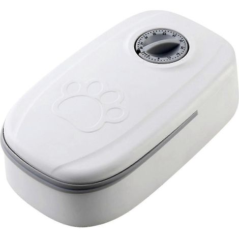 Distributeur de nourriture à minuterie, avec contrôle et minuterie de 48 heures, pour animaux de compagnie. (1/3)