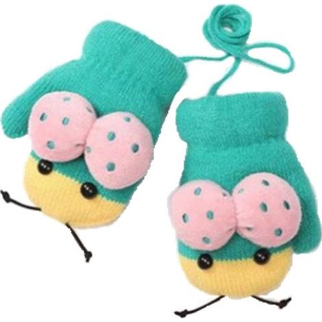 Gants chauds en velours en forme de coccinelle pour l'hiver (1/3)