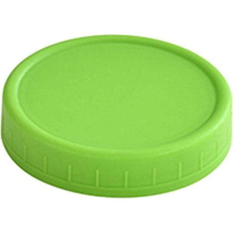Couvercles de qualité supérieure pour bocaux Mason (lot de 4) : couvercles robustes, sans BPA, réutilisables, en plastique, pour la mise en conserve à sec, compatibles avec d'autres marques et plus en (1/5)