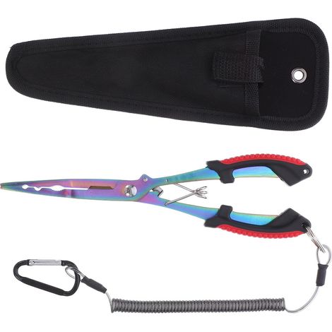 Pinces à Bec Long Pêche, Multi-outil, Acier Inoxydable, Coupe-ligne (1/4)