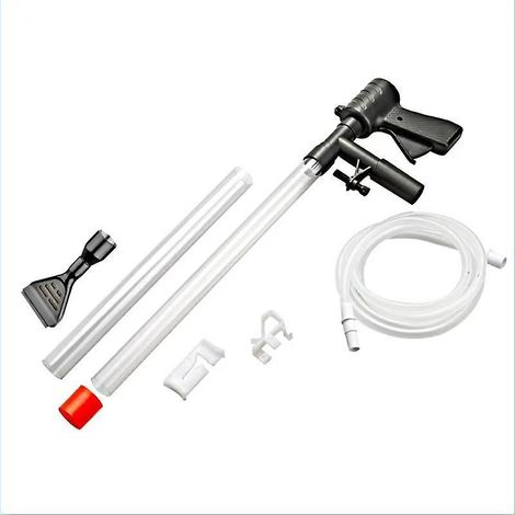 nettoyeur De Gravier Pour Aquarium, Changement D'eau Rapide Avec Bouton Poussoir D'air, Kit De Nettoyage De Sable Pour Aquarium, Aspirateur Sipho (1/5)