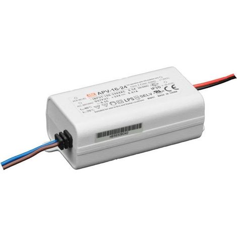 Driver LED MW Mean Well APV-16-24 24 V DC 0,67 A A045301