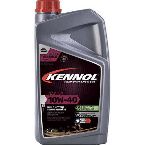 KENNOL Huile moteur semi-synthétique RACING 10W40, bidon 2 litres