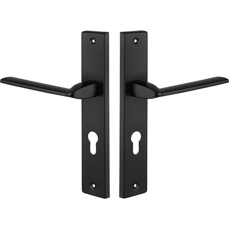 Poignée de porte intérieure noire zambie (1/2)