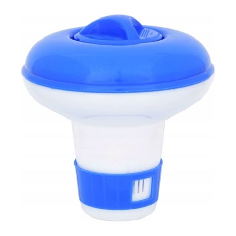 Dispenser galleggiante per prodotti chimici per la purificazione dell'acqua in piscina, 12 cm (1/3)