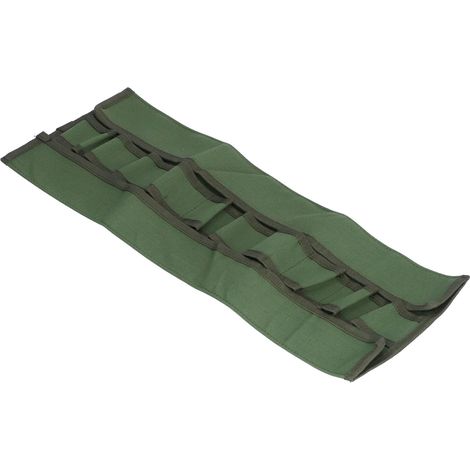 Sacoche à outils en toile imperméable épaisse, résistante à l'usure et durable, verte (1/5)