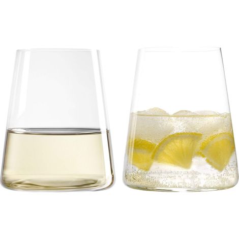 Lot de 2 verres à whisky pour whisky, boissons, verre en cristal sans plomb en forme de pyramide, série Bar (1/4)