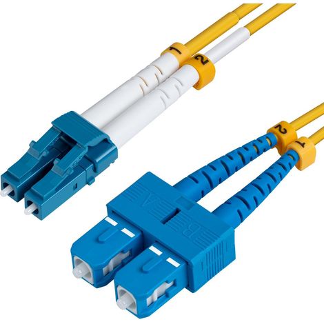 Microconnect FIB421015 Cavo in fibra ottica 15 m LC SC giallo - Cavo in fibra ottica (15 m, LC, SC, giallo)