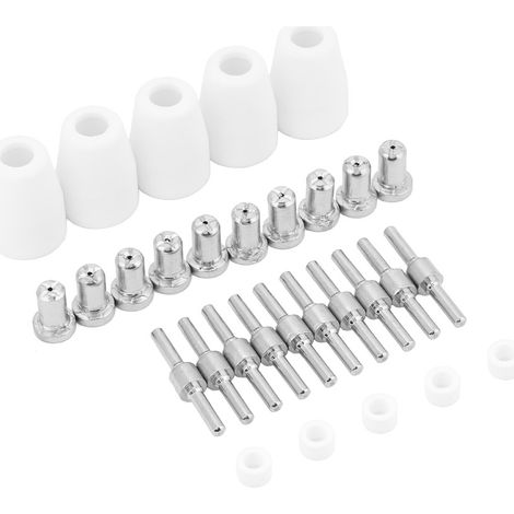 Kit de 30 consommables pour torche plasma PT-31XT : protection d’électrode de buse, kit d’anneau de tourbillonnement (1/5)
